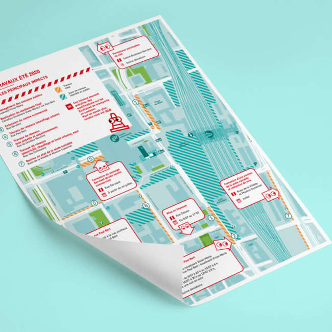 Carte précise pour le SPL Lyon Part-Dieu