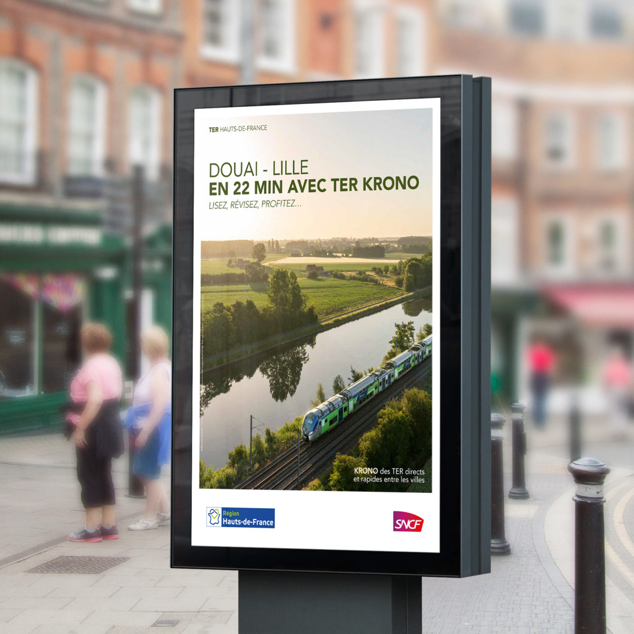 Affiche de motivation au train dans les Hauts de France