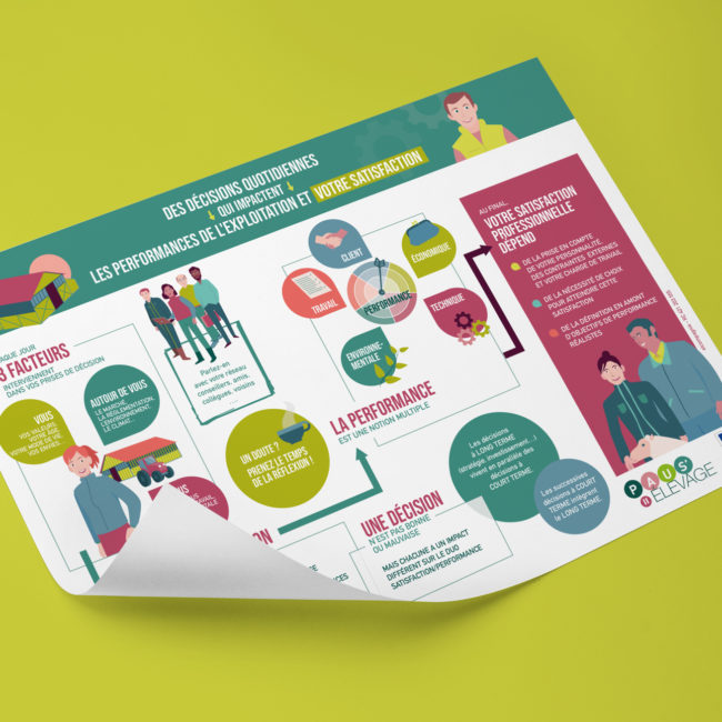 Infographie pédagogique pour exploitation agricole Paus'Elevage